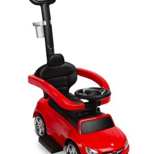 Jeździk Mercedes AMG C63 Red z rączką