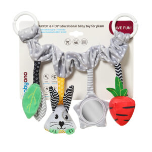 Zabawka edukacyjna- zawieszka do wózka i fotelika CARROT & HOP nr kat: 798