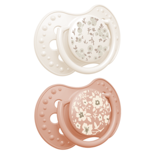 Smoczek silikonowy dynamiczny LOVI 3-6m 2 szt. Blossom Ivory Nr kat.: 22/922girl