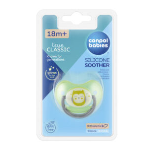 Canpol babies smoczek uspokajający silikon 18m+ anatomiczny NIGHT DREA 22/502_gre