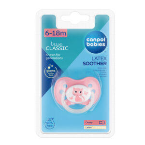 Canpol babies smoczek uspokajający kauczuk 6-18m okrągły ANIMALS 22/594