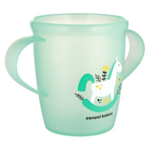 Canpol babies Kubek otwarty z uchwytami 250 ml TOYS zielony 2/101_gre