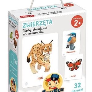 CzuCzu Karty obrazkowe na sznurku Zwierzęta