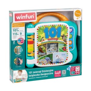 EDUKACYJNA KSIĄŻECZKA DWUJĘZYCZNA 101 ZWIERZĄT 240402 AN01