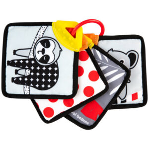 Canpol babies Miękkie kontrastowe karty sensoryczne z gryzakiem BabiesBoo 68/096