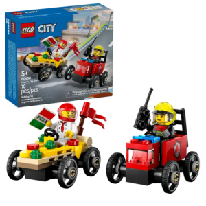 Lego 60458 Zestaw wyścigówek: pizza kontra straż pożarna