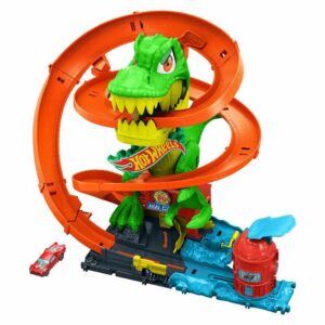 HW City Zakręcony tor remiza T-Rexa JBM73 /2