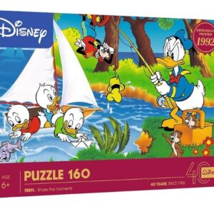 PUZZLE 160 40lecie Trefl-Przygoda nad jezior.40053