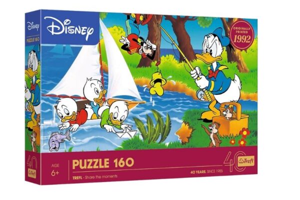 PUZZLE 160 40lecie Trefl-Przygoda nad jezior.40053