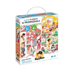 Puzzle Co robimy W przedszkolu dla dzieci: 3+, 4+