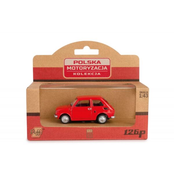 Model Fiat 126p czerwony K-572 15729