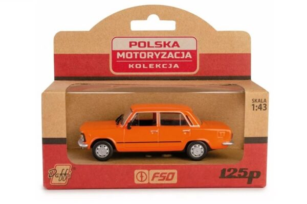Model PRL Fiat 125P MR pomarańczowy K-593 15934