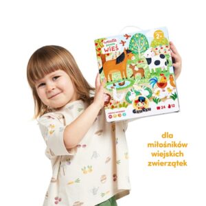 Wesołe puzzle Wieś dla dzieci: 2+