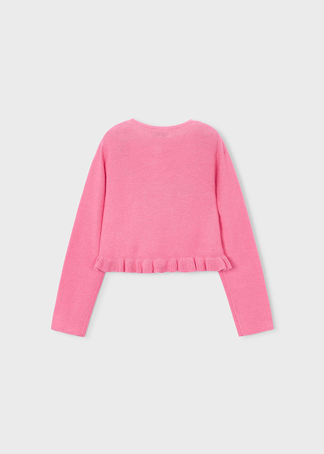 Sweter rozpinany dzianin. - 03383 - obrazek 2