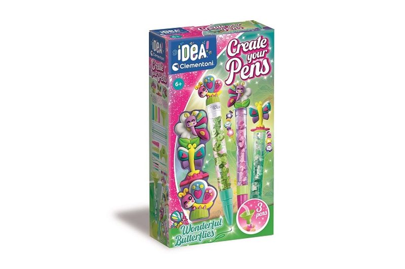 CLE IDEA Mini fabr.długopis.Motylki 18155