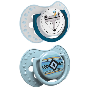 Smoczek silikonowy dynamiczny LOVI 3-6 m 2 szt. Indian Summer Boy