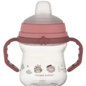 Canpol babies kubek z silikonowym ustnikiem FirstCup 150ml BONJOUR 56/612_pin