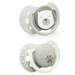 Smoczek silikonowy dynamiczny LOVI 0-2 m 2 szt. Buddy Bear