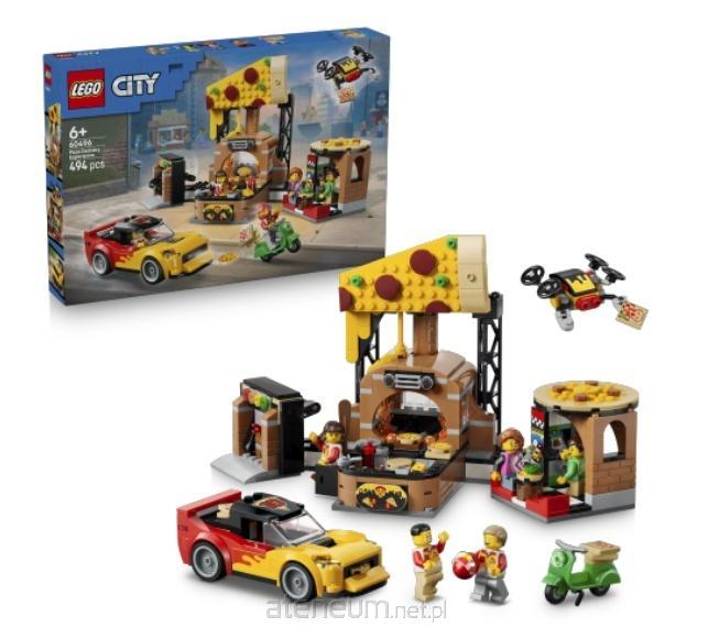 LEGO 60496 Dostawa pizzy z pojazdami