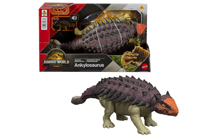 JURASSIC WORLD Ankylosaurus ryczący JGB90 /4