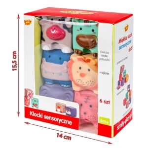 MIĘKKIE KLOCKI SENSORYCZNE 6 SZT. SP84491